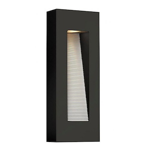 Luna - 2 Light Medium Outdoor Wall Lantern in Modern Style - 6 Inches Wide by 16.25 Inches High