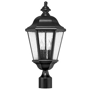 Edgewater - 3 Light Large Outdoor Post Top or Pier Mount Lantern in Traditional Style - 10 Inches Wide by 21.25 Inches High - 758805