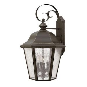 Edgewater - 4 Light Extra Large Outdoor Wall Lantern in Traditional Style - 15 Inches Wide by 25.5 Inches High