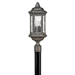 Regal - Cast Outdoor Lantern Fixture in Traditional-Glam Style - 8.5 Inches Wide by 22.5 Inches High
