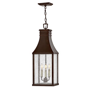 Beacon Hill - 3 Light Outdoor Hanging Lantern In Traditional Style-25.5 Inches Tall and 9 Inches Wide