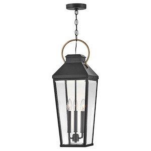 Dawson - 15W 3 LED Outdoor Large Hanging Lantern-26 Inches Tall and 9 Inches Wide