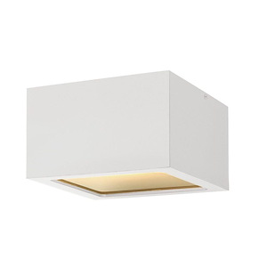 Kube - 8W LED Small Outdoor Flush Mount in Modern Style - 6 Inches Wide by 3.5 Inches High - 599925