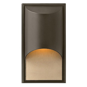 Cascade - 1 Light Small Outdoor Wall Lantern in Modern Style - 8 Inches Wide by 14.5 Inches High - 758822