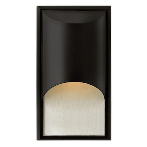 Cascade - 1 Light Small Outdoor Wall Lantern in Modern Style - 8 Inches Wide by 14.5 Inches High