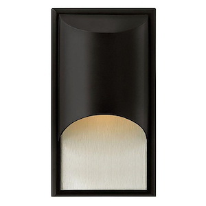 Cascade - 1 Light Small Outdoor Wall Lantern in Modern Style - 8 Inches Wide by 14.5 Inches High