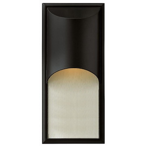 Cascade - 1 Light Medium Outdoor Wall Lantern in Modern Style - 8 Inches Wide by 18 Inches High
