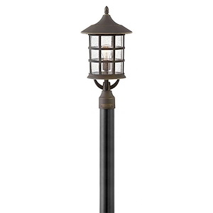 Freeport Coastal Elements - 1 Light Large Outdoor Post Top or Pier Mount Lantern - Coastal Style - 10 Inch Wide by 20.5 Inch High