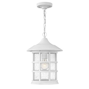 Freeport Coastal Elements - 1 Light Large Outdoor Hanging Lantern in Coastal Style - 10 Inches Wide by 14 Inches High