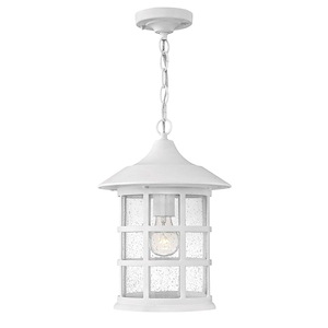 Freeport Coastal Elements - 1 Light Large Outdoor Hanging Lantern in Coastal Style - 10 Inches Wide by 14 Inches High