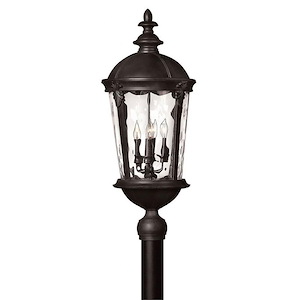 Windsor - Outdoor Post Mount in Traditional Style - 12.5 Inches Wide by 30 Inches High