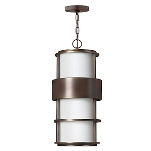 Saturn - 1 Light Large Outdoor Hanging Lantern in Modern Style - 10 Inches Wide by 21.25 Inches High - 758767