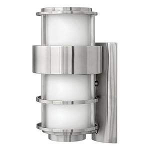 Saturn - 1 Light Medium Outdoor Wall Lantern in Modern Style - 8 Inches Wide by 16 Inches High