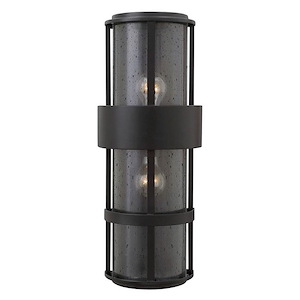 Saturn - 2 Light Large Outdoor Wall Lantern in Modern Style - 8 Inches Wide by 20.5 Inches High - 758763