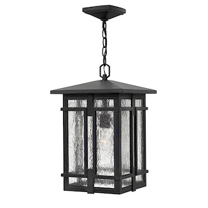 Tucker - One Light Outdoor Hanging Lantern in Transitional-Craftsman Style - 11 Inches Wide by 17.5 Inches High