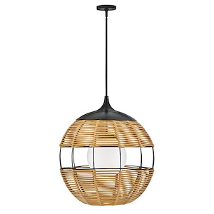 Maddox - 10W 1 LED Outdoor Orb Hanging Lantern In Modern Style-26 Inches Tall and 24.25 Inches Wide