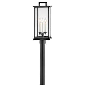 Weymouth - 3 Light Large Outdoor Post Top or Pier Mount Lantern in Traditional Style - 9 Inches Wide by 22.25 Inches High