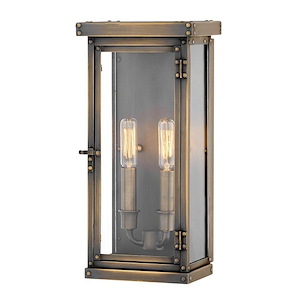 Hamilton - Two Light Outdoor Medium Wall Mount in Traditional Style - 7.25 Inches Wide by 14.25 Inches High - 1333466