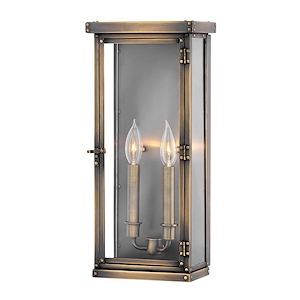 Hamilton - Two Light Outdoor Large Wall Mount in Traditional Style - 8.5 Inches Wide by 18.25 Inches High