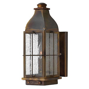 Binghams - 1 Light Small Outdoor Wall Lantern in Traditional Style - 4.75 Inches Wide by 12.5 Inches High