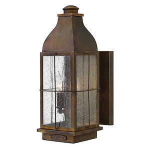 Binghams - 2 Light Medium Outdoor Wall Lantern in Traditional Style - 6 Inches Wide by 16 Inches High