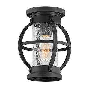 Chatham - 1 Light Outdoor Flush Mount in Coastal Style made with Coastal Elements for Coastal Environments