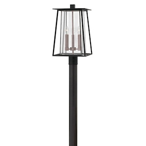 Walker - Three Light Outdoor Post Top/ Pier Mount in Transitional-Craftsman Style - 11.25 Inches Wide by 20.75 Inches High - 758984