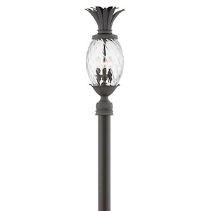 Plantation - 1 Light Outdoor Post Top/Pier Mount Lantern in Traditional-Glam Style - 10.25 Inches Wide by 25.25 Inches High - 758990