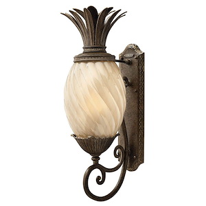 Plantation - 3 Light Medium Outdoor Wall Lantern in Traditional and Glam Style - 10.25 Inches Wide by 28 Inches High - 758993