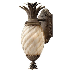 Plantation - 1 Light Extra Small Outdoor Wall Lantern in Traditional and Glam Style - 6 Inches Wide by 14 Inches High - 758994