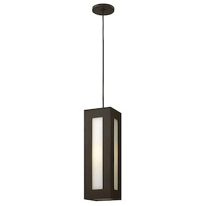 Dorian - 15W 1 Outdoor Pendant in Modern Style - 6 Inches Wide by 18.25 Inches High