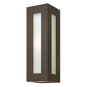 Dorian - One Light Medium Outdoor Wall Mount in Modern Style - 6 Inches Wide by 18.25 Inches High