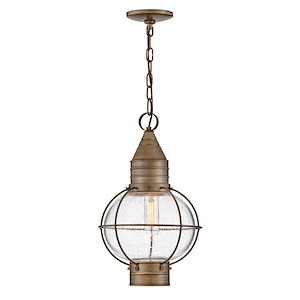 Cape Cod - 1 Light Medium Outdoor Hanging Lantern in Traditional-Coastal Style - 11 Inches Wide by 19.25 Inches High