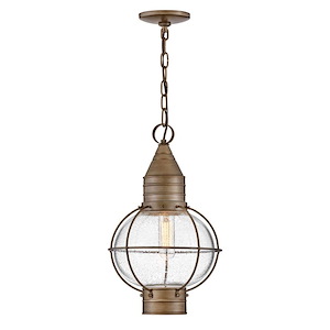 Cape Cod - 1 Light Medium Outdoor Hanging Lantern in Traditional-Coastal Style - 11 Inches Wide by 19.25 Inches High