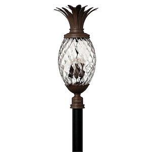 Plantation - Cast Outdoor Lantern Fixture in Traditional-Glam Style - 12.5 Inches Wide by 29.5 Inches High