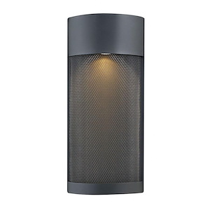 Aria - 17.25 inch 1 Light Medium Outdoor Wall Lantern in Modern and Industrial Style - 7.5 Inches Wide by 17.25 Inches High