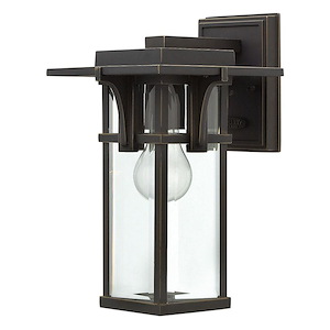 Manhattan - 1 Light Small Outdoor Wall Lantern in Craftsman Style - 7.25 Inches Wide by 11.75 Inches High - 759023
