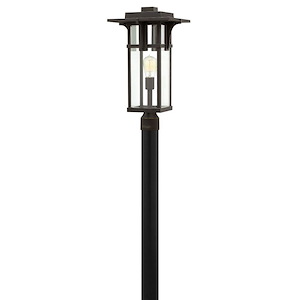 Manhattan - 1 Light Large Outdoor Post Top or Pier Mount Lantern in Craftsman Style - 11.25 Inches Wide by 21.5 Inches High - 1333417