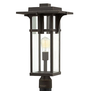 Manhattan - 1 Light Large Outdoor Post Top or Pier Mount Lantern in Craftsman Style - 11.25 Inches Wide by 21.5 Inches High - 1333417