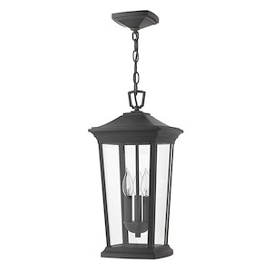 Bromley - 3 Light Large Outdoor Hanging Lantern in Traditional Style - 10 Inches Wide by 19.25 Inches High