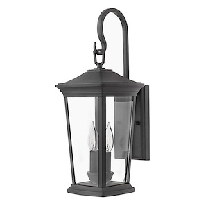 Bromleys - 2 Light Medium Outdoor Wall Lantern in Traditional Style - 8 Inches Wide by 20 Inches High - 759075
