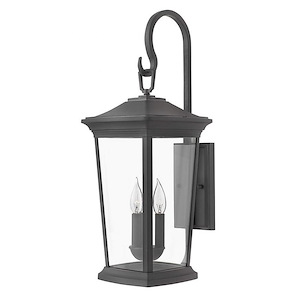 Bromleys - 3 Light Extra Large Outdoor Wall Lantern in Traditional Style - 10 Inches Wide by 24.75 Inches High