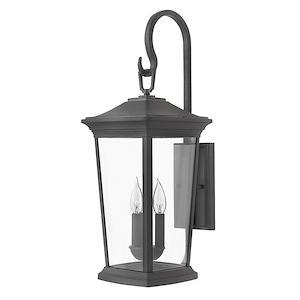 Bromleys - 3 Light Extra Large Outdoor Wall Lantern in Traditional Style - 10 Inches Wide by 24.75 Inches High - 759077