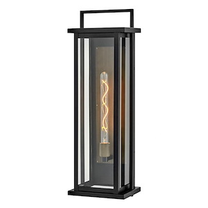 Langston - 10W 1 LED Outdoor Tall Wall Mount Lantern In Traditional Style-28 Inches Tall and 8.75 Inches Wide