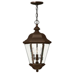 Clifton Park - Brass Outdoor Lantern Fixture in Traditional Style - 10.5 Inches Wide by 19 Inches High