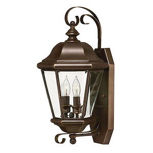Clifton Park - Brass Outdoor Lantern Fixture in Traditional Style - 9.25 Inches Wide by 17.5 Inches High