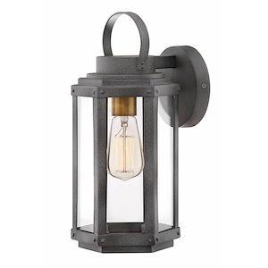 Danbury - One Light Outdoor Small Wall Lantern in Traditional-Transitional Style - 6.5 Inches Wide by 14.25 Inches High