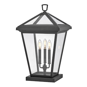Alford Place - 15W 3 LED Outdoor Large Pier Mount Lantern In Traditional Style-25.75 Inches Tall and 14 Inches Wide - 1292750