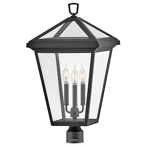 Alford Place - 15W 3 LED Outdoor Large Post Lantern In Traditional Style-26 Inches Tall and 14 Inches Wide - 1278128