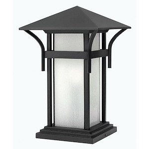 Harbor - 1 Light Large Outdoor Pier Mount Lantern in Transitional-Craftsman-Coastal Style - 11 Inches Wide by 17 Inches High - 758755